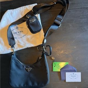 Prada black 2005 re-edition bag